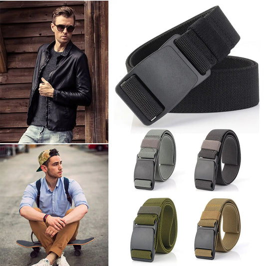 Mens Nylon Webbing Belts Outdoor Hunting Military Tactical Belt Fashion Casual Canvas High Quality Accessories Strap for Jeans