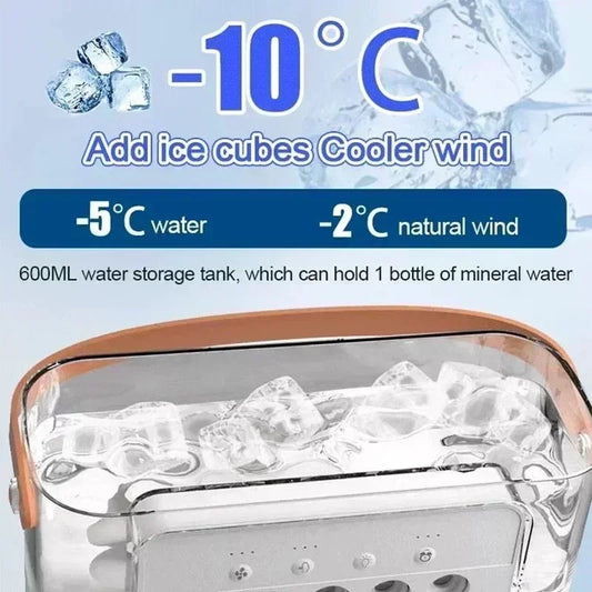 Portable 3 In 1 Humidifier Fan Mini Air Conditioners USB Mini fan LED Night Light Water Mist Fun Air Cooler Humidifie For Home