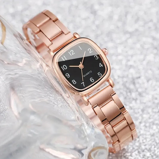 Stainless Steel Belt Watch Women's Watches Quartz Wristwatch for Women Bracelet Fashion Jewelry Italian Charm Link Watch