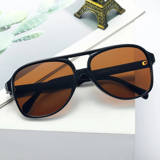 CRIXALIS Fashion Pilot Polarized Sunglasses for Women Men Oversize Retro Sun Glasses Female Anti Glare Driving Shades Lady UV400